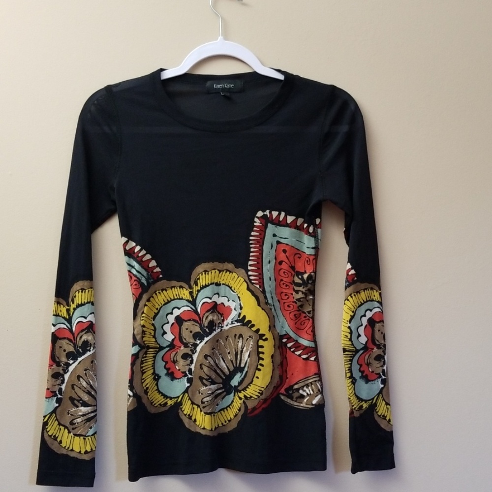 Unique Karen Kane Fitted long sleeve shirt SMALL